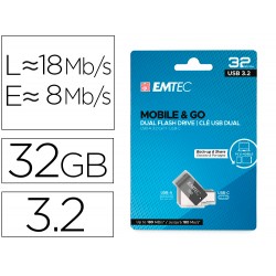 MEMORIA EMTEC USB 3.2 DUAL...