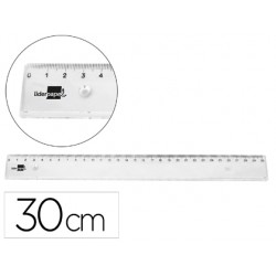 REGLA LIDERPAPEL PLASTICO...