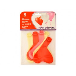 GLOBOS CON FORMA CORAZON...