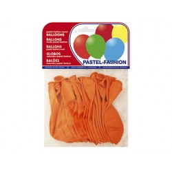 GLOBOS PASTEL NARANJA BOLSA...