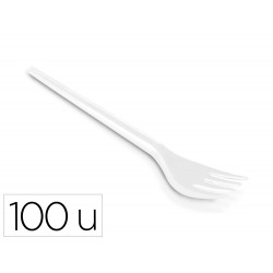 TENEDOR DE PLASTICO BLANCO...