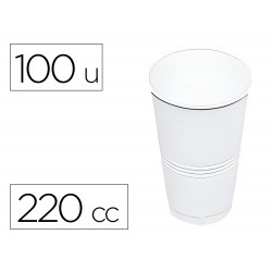 VASO DE PLASTICO BLANCO 220...