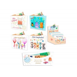 BILLETERO CUMPLEAÑOS PLATA