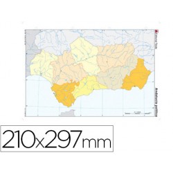 MAPA MUDO COLOR DIN A4...