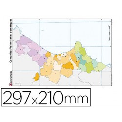MAPA MUDO COLOR DIN A4...