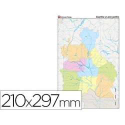 MAPA MUDO COLOR DIN A4...
