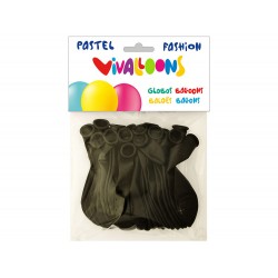 GLOBOS PASTEL NEGRO BOLSA...