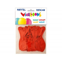 GLOBOS PASTEL ROJO BOLSA DE...
