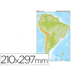 MAPA MUDO COLOR DIN A4...