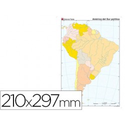 MAPA MUDO COLOR DIN A4...