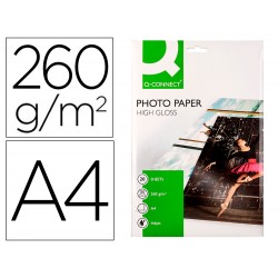 PAPEL FOTOGRAFICO Q-CONNECT...