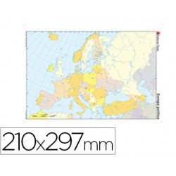 MAPA MUDO COLOR DIN A4...