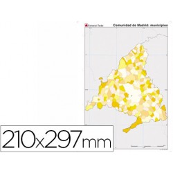MAPA MUDO COLOR DIN A4...
