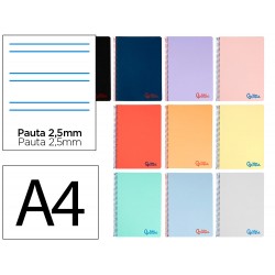 CUADERNO ESPIRAL TAPA DE...