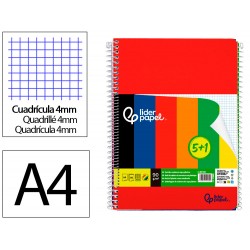 CUADERNO ESPIRAL LIDERPAPEL...