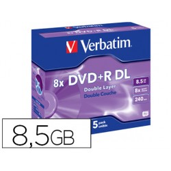 DVD+R DOBLE CAPA VERBATIM...