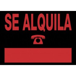 CARTEL " SE ALQUILA "...