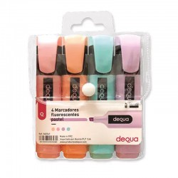 MARCADOR FLUOR DEQUA PASTEL...