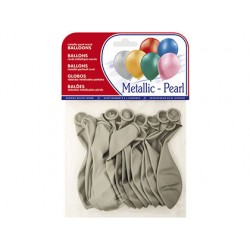 GLOBOS METALIZADOS PLATA...