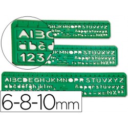 NORMOGRAFO ESCOLAR -JUEGO DE 3
