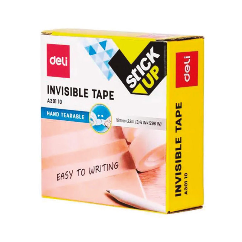 Cinta invisible Deli Stick Up 18 mm × 33 m